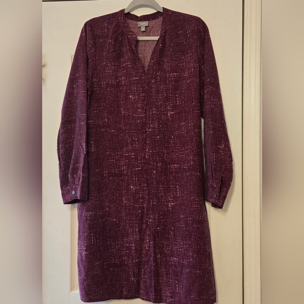 J. Jill Deep Red Textured Blouse
